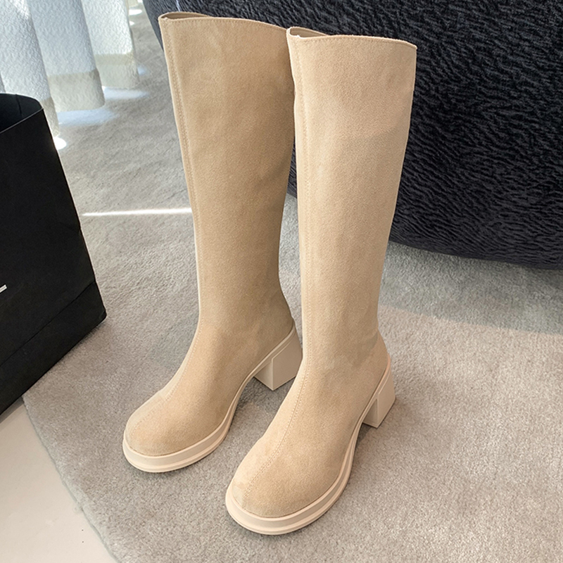 Women'S Fashion Boots 2025 - Women’s High Boots Suede High Heels