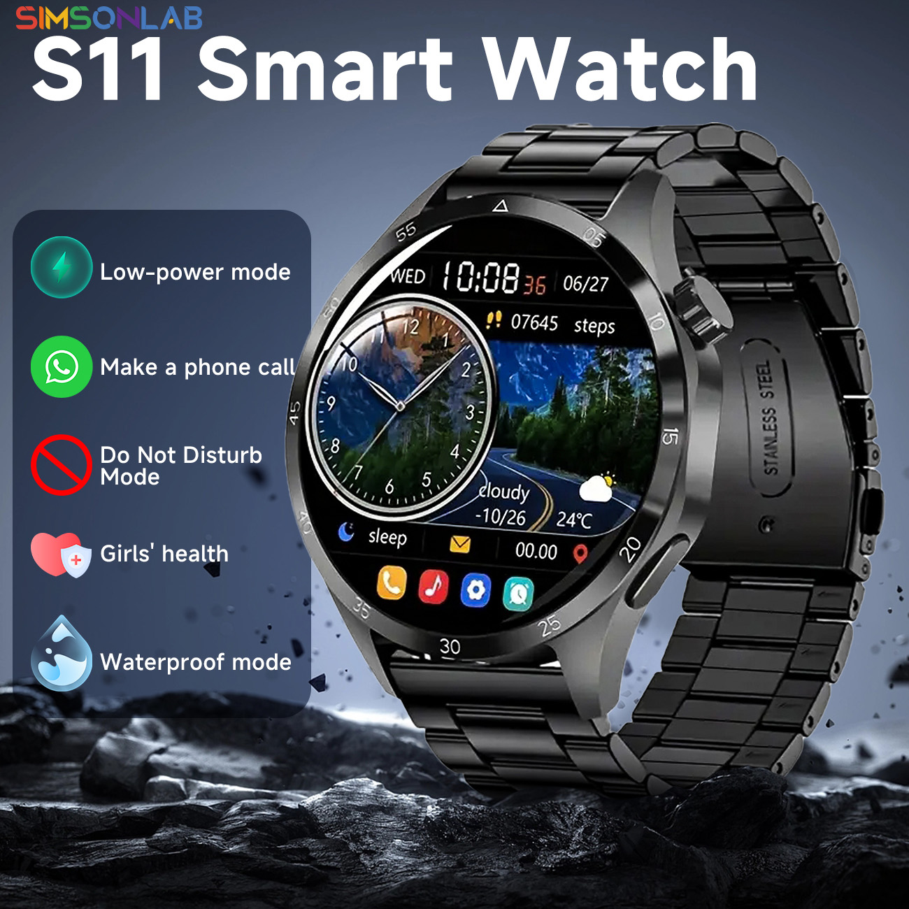 Women Fashion Week 2026 - New Smartwatch Android IOS 1.52'' Wristwatch