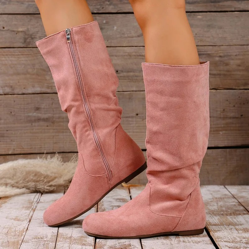 Women'S Fashion Boots 2025 - 2025 Winter New Fashionable Side Zipper