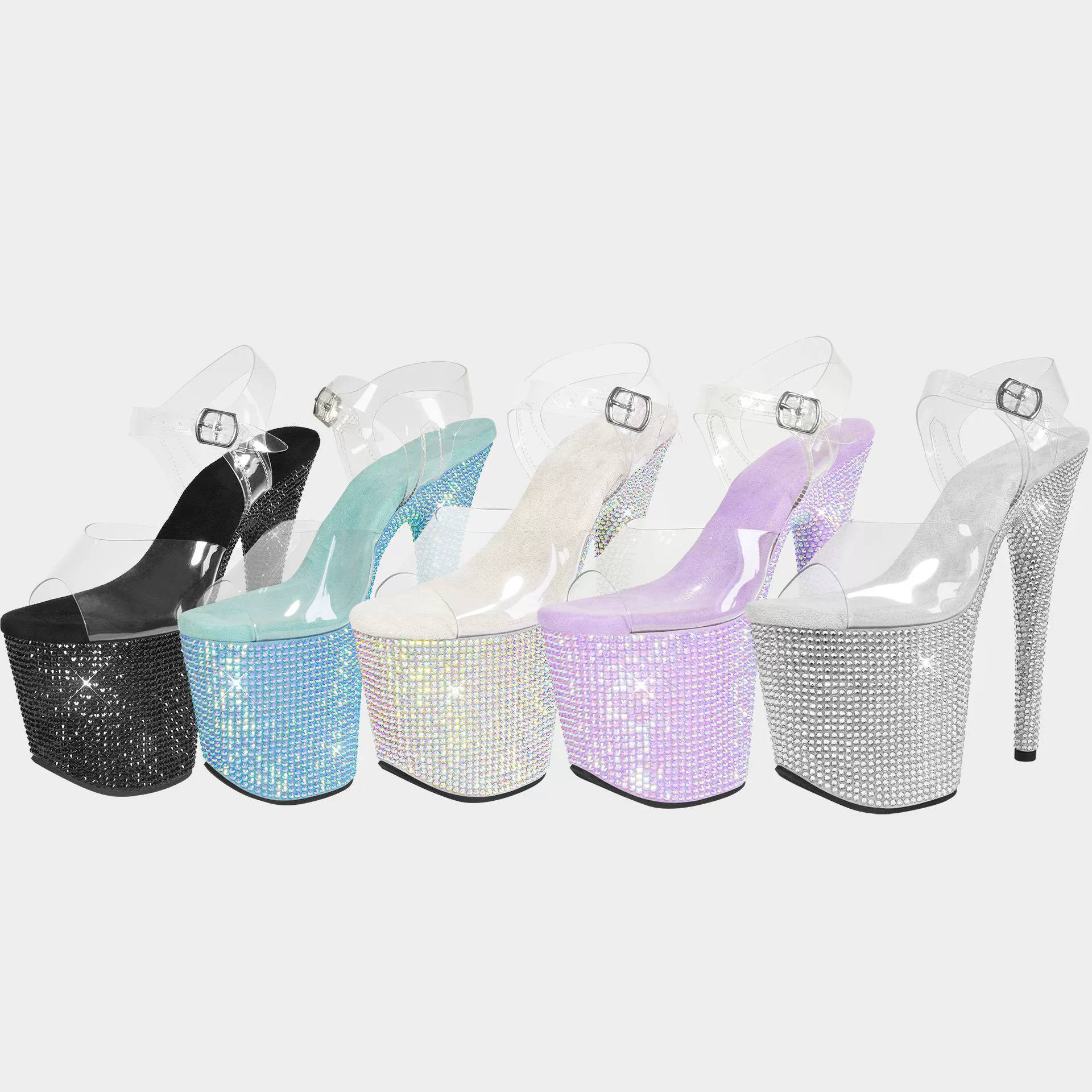 Women Fashion Show - 20cm 8Inches Diamond Stripper Pole Dance
