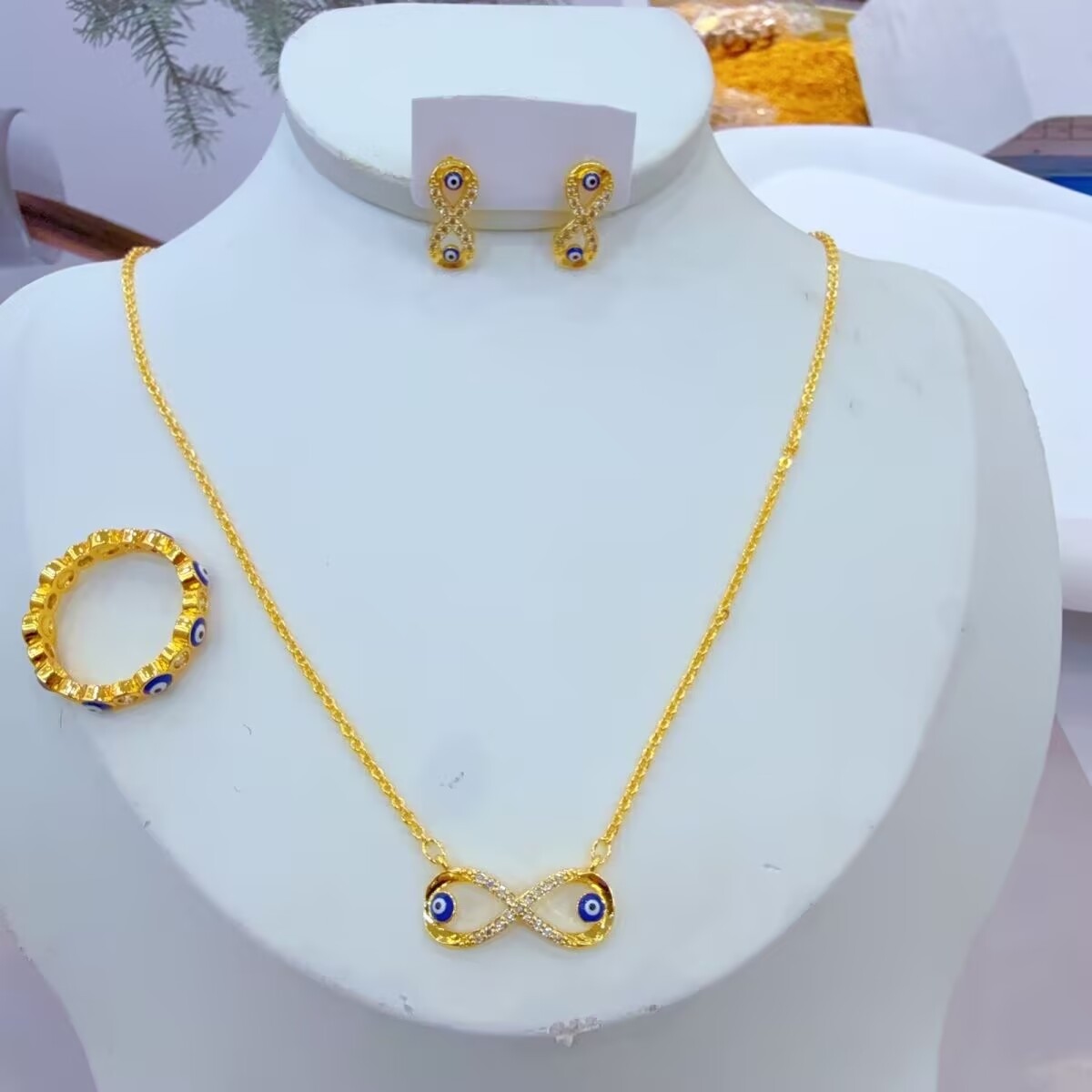Women'S Fashion Rings Gold - New American 24K Gold Plated Necklace,