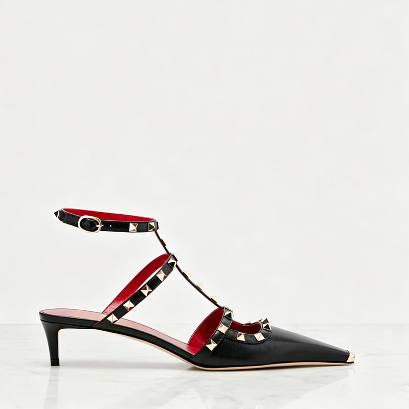 Women Fashion Show - 2026 Women's Rivet Low Heel Square
