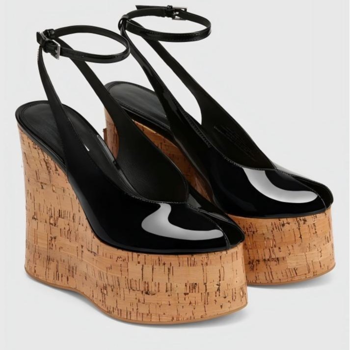 Women Fashion Show - 2026Summer Slope Heel Thick Bottom Women's