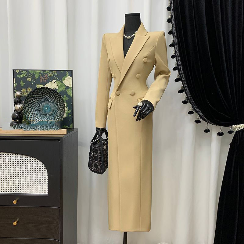 Xl Women'S Fashion - Spring Autumn Lapel Khaki Women Trench