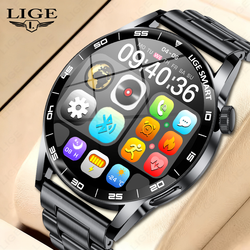 Women Fashion Week 2026 - LIGE Men Fashion Smart Watch Sports
