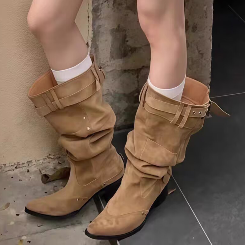 Women'S Fashion Boots 2025 - Pointed Toe Women High Boots Designer