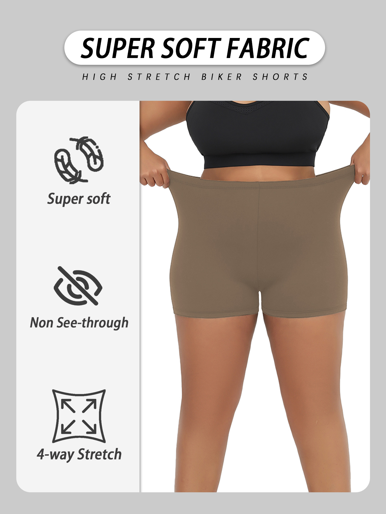 Plus Size Women's High Elastic - Women'S Fashion Leggings บทวิจารณ์และราคา