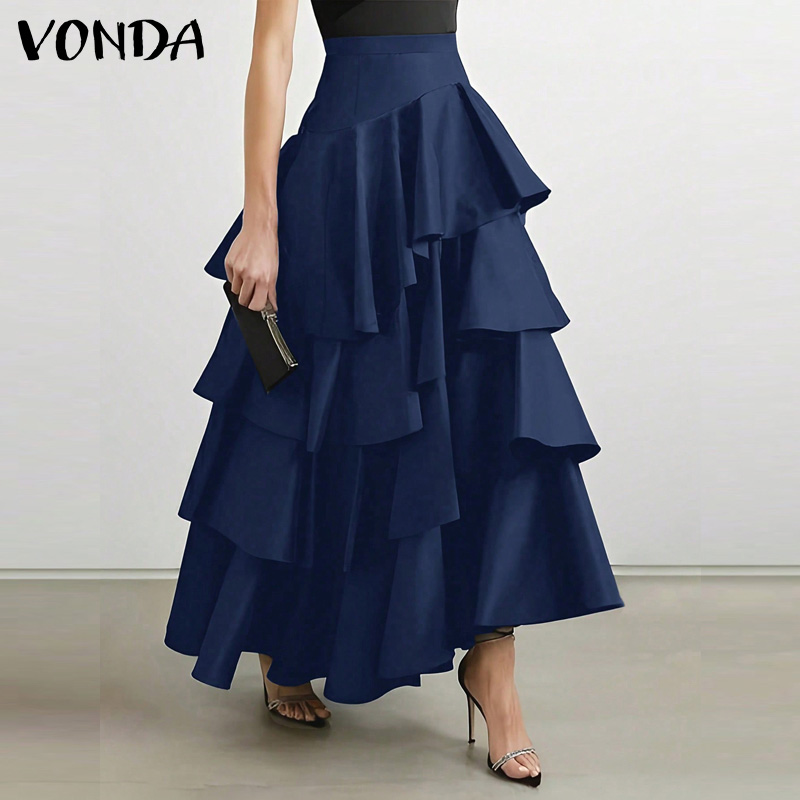 VONDA Plus Size 5XL Women Long - Women'S Fashion Layering บทวิจารณ์และราคา