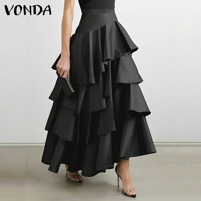 VONDA Plus Size 5XL Women Long - Women'S Fashion Layering บทวิจารณ์และราคา