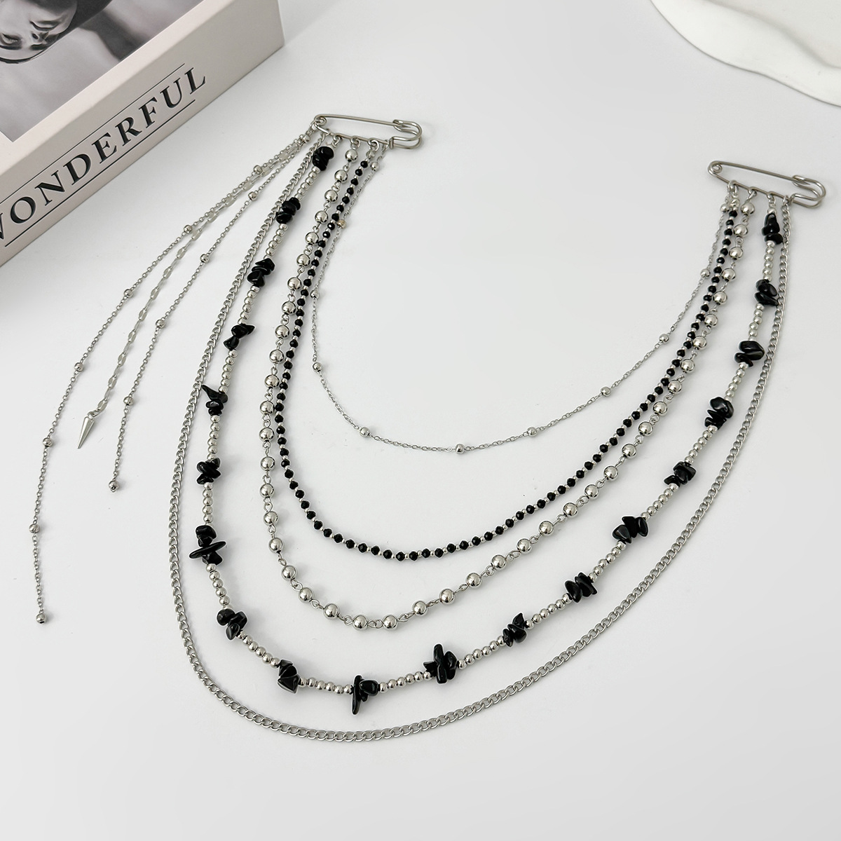 Punk Hip Hop Long Crystal Broo - Women'S Fashion Layering บทวิจารณ์และราคา