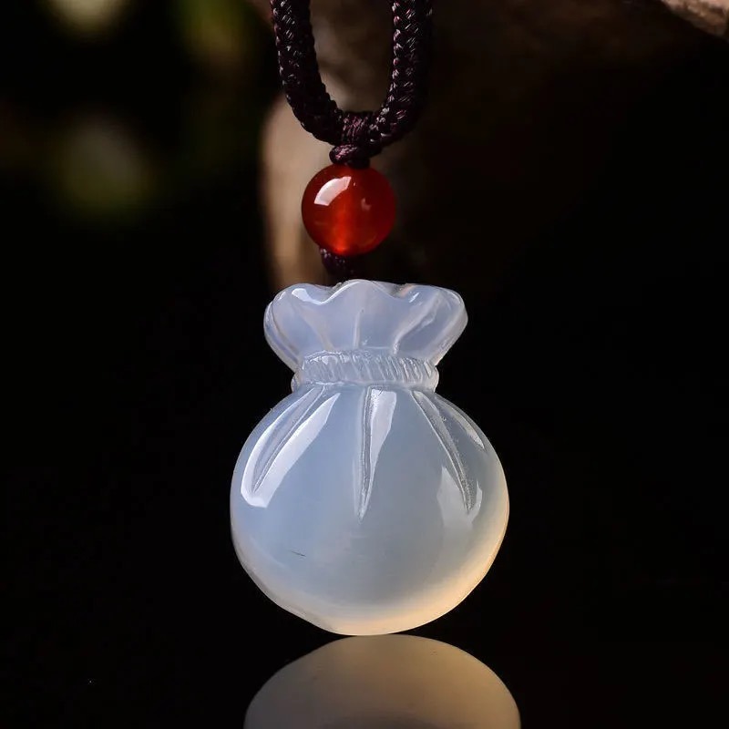 Natural Agate Blessing Bag Pen - Women'S Fashion Jewellery บทวิจารณ์และราคา
