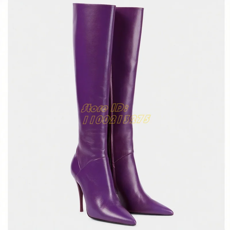 Matte Leather Knee High Boots  - Women'S Fashion Knee High Boots บทวิจารณ์และราคา