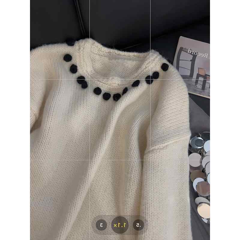 Women's White O-Neck Pullover  - Women'S Fashion In The 90S บทวิจารณ์และราคา