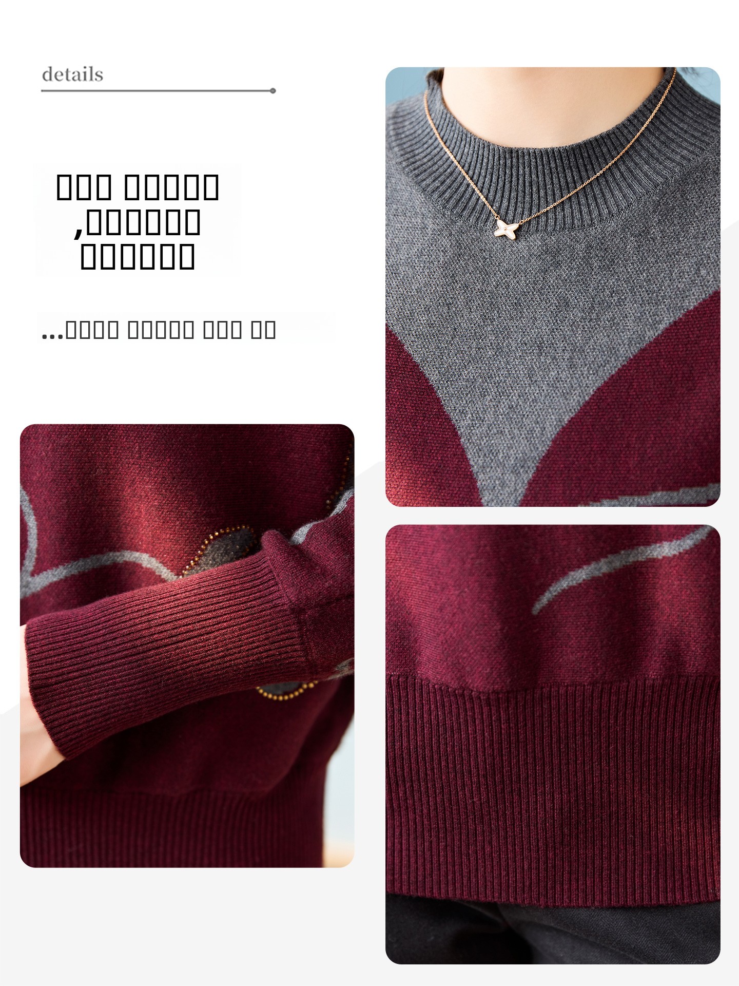 Thickened Knitted Base Layer T - Women Fashion Over 60 บทวิจารณ์และราคา