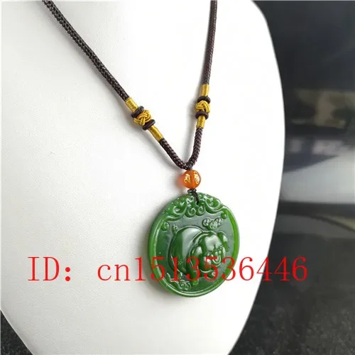 Natural Green Chinese Pig Carv - Women'S Fashion Jewellery บทวิจารณ์และราคา
