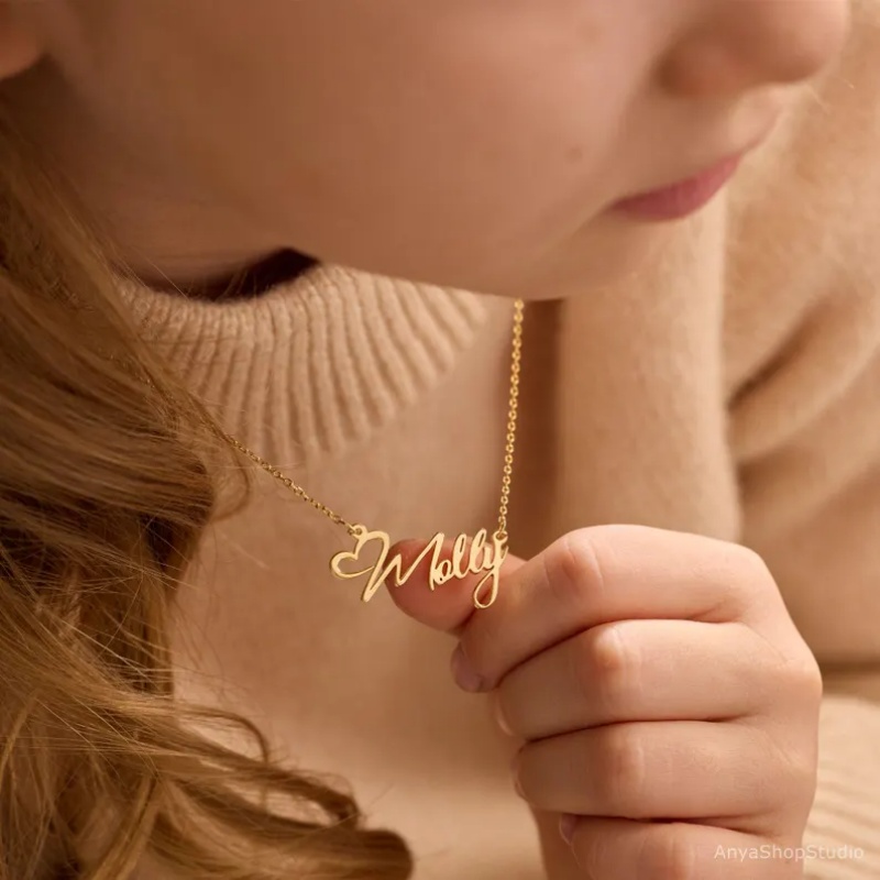 Custom Name Heart Necklace For - Xl Women'S Fashion บทวิจารณ์และราคา