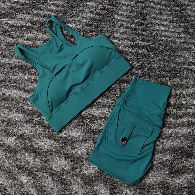 Fitness Shorts Yoga Sets Women - Women'S Fashion Leggings บทวิจารณ์และราคา