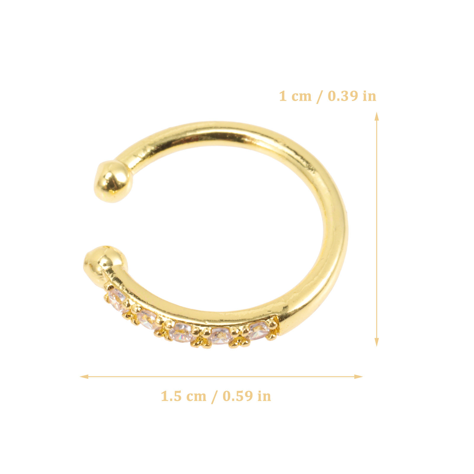 8Pcs Women Clip on Nose Rings  - Women'S Fashion Rings Gold บทวิจารณ์และราคา