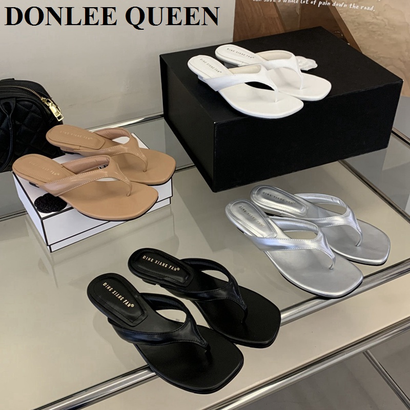 Fashion Clip Toe Wedges Low He - Women Queen Fashion บทวิจารณ์และราคา