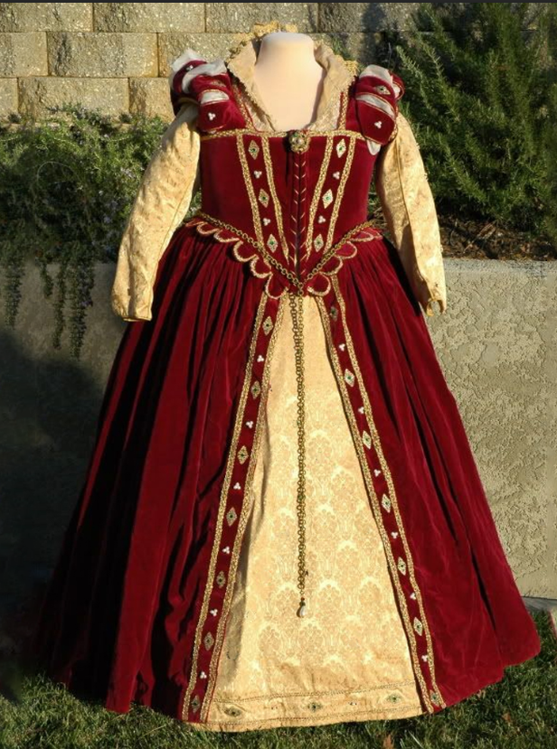 Historical Fashion Tudor Renai - Women Queen Fashion บทวิจารณ์และราคา