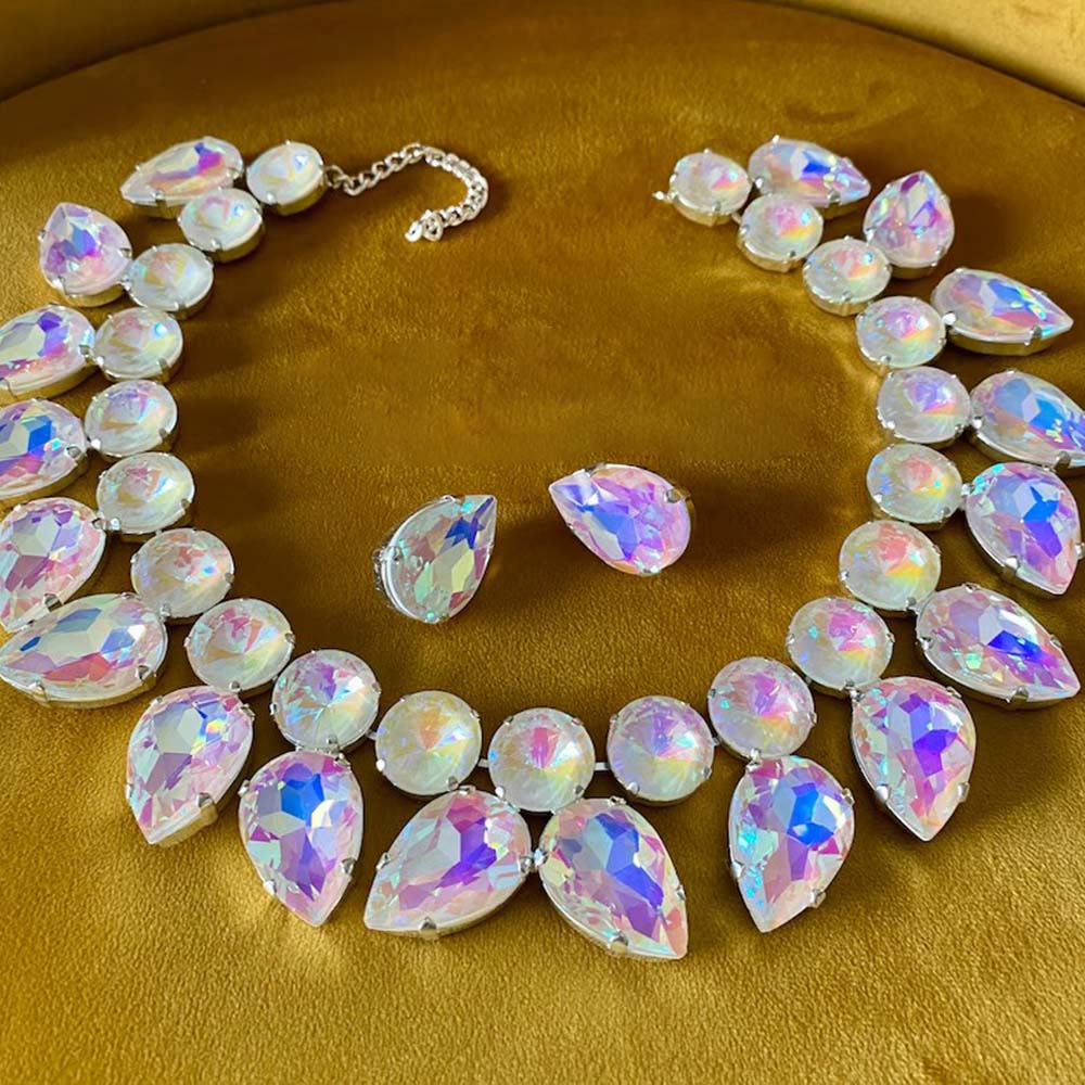 Stonefans Crystal Teardrop Nec - Women'S Fashion Jewellery บทวิจารณ์และราคา