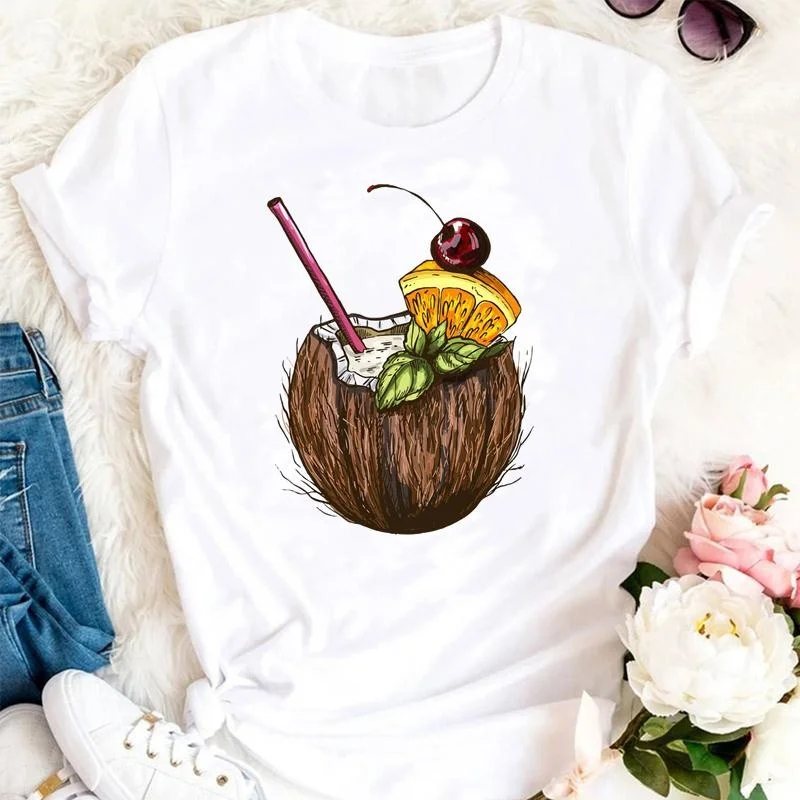 Women Summer Tshirts Cartoon I - Women'S Fashion In The 90S บทวิจารณ์และราคา