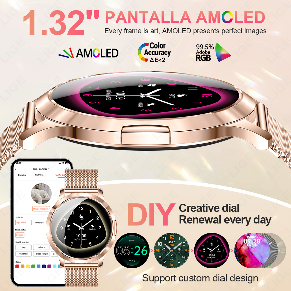 LIGE 2026 New Smart Watch Wome - Women Fashion Week 2026 บทวิจารณ์และราคา