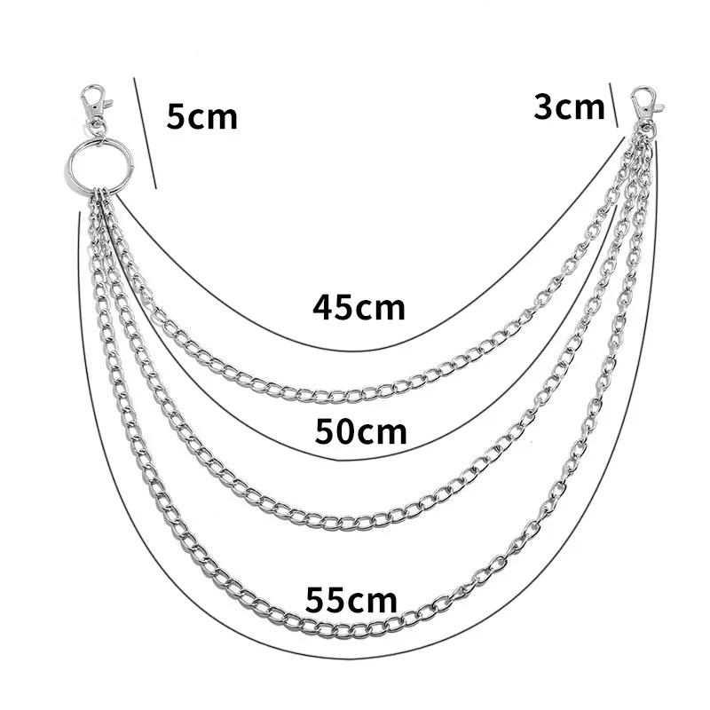 Layer Metal Belt Chain Punk Ho - Women'S Fashion Layering บทวิจารณ์และราคา