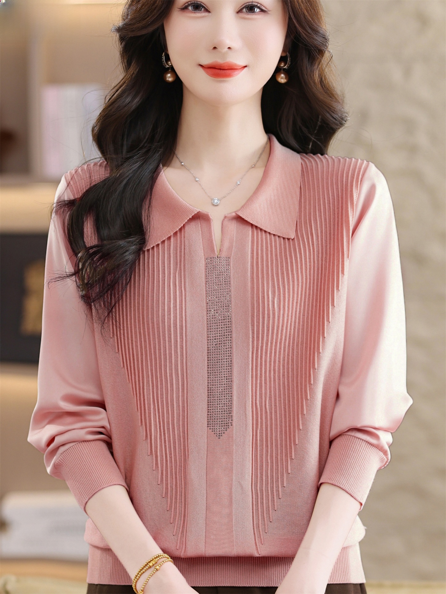 Fashionable Long Sleeve T-Shir - Women Fashion Over 60 บทวิจารณ์และราคา