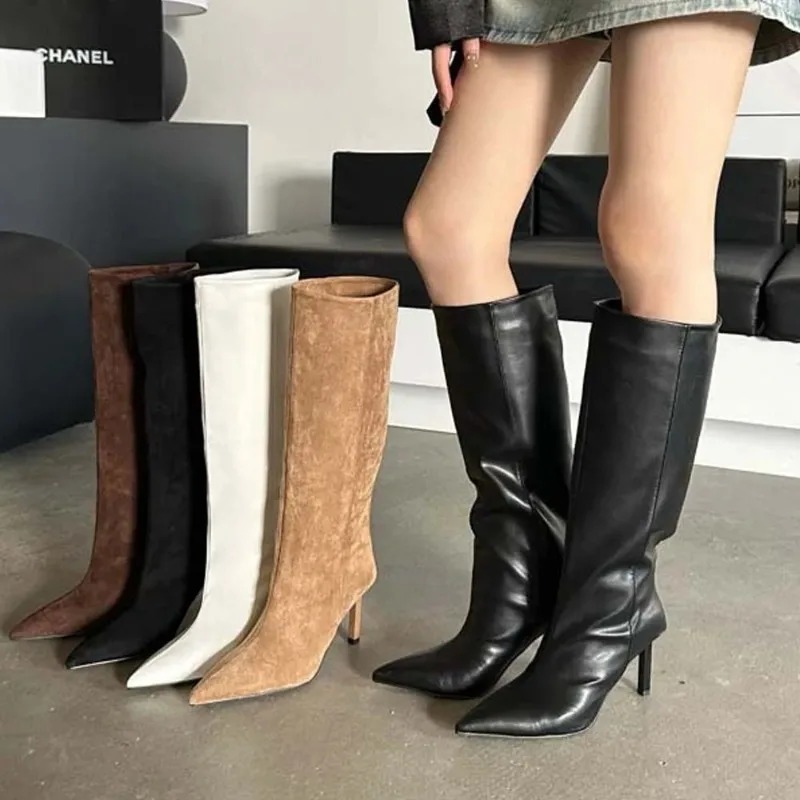 Luxury Women Long Boots Fashio - Women'S Fashion Knee High Boots บทวิจารณ์และราคา