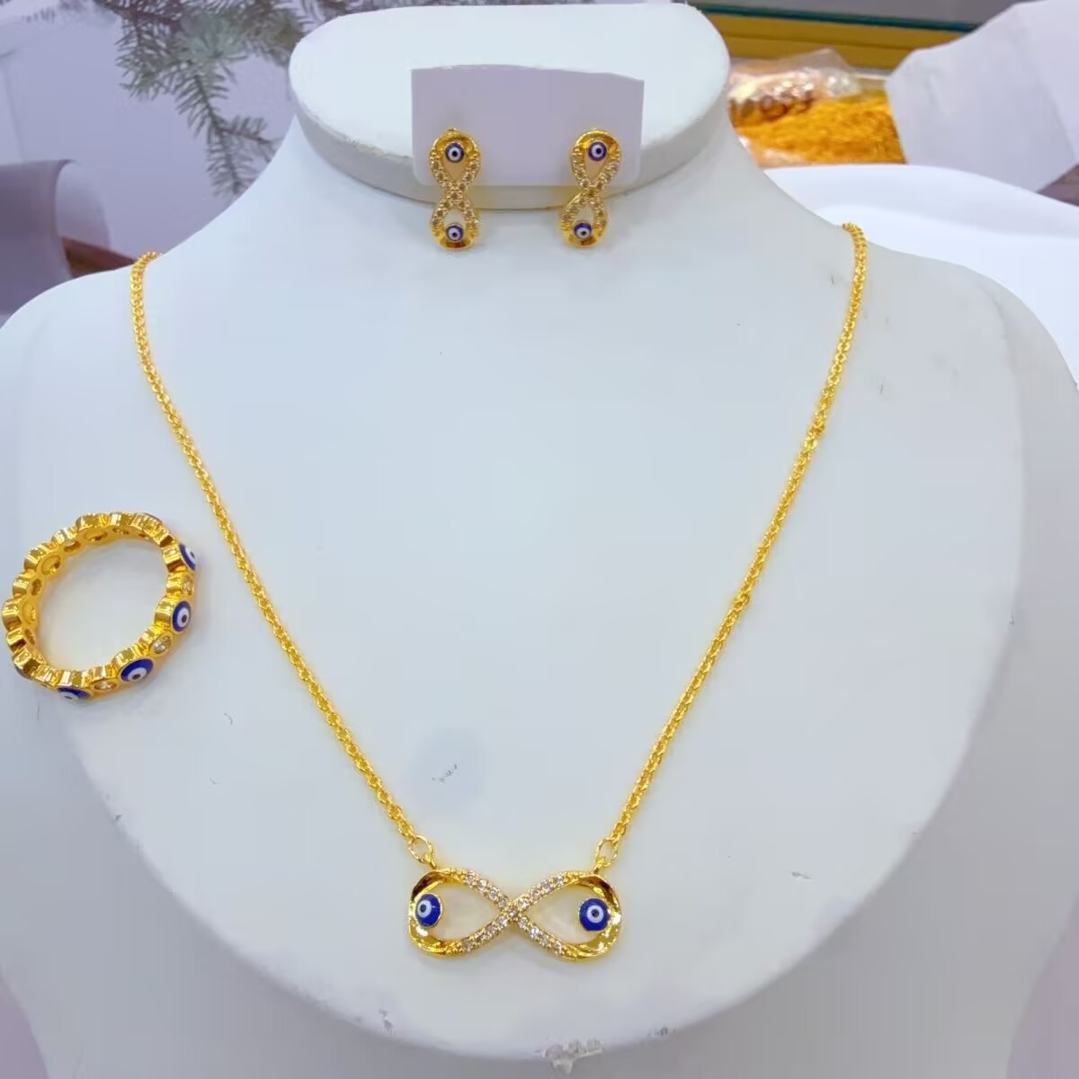 New American 24K Gold Plated N - Women'S Fashion Rings Gold บทวิจารณ์และราคา