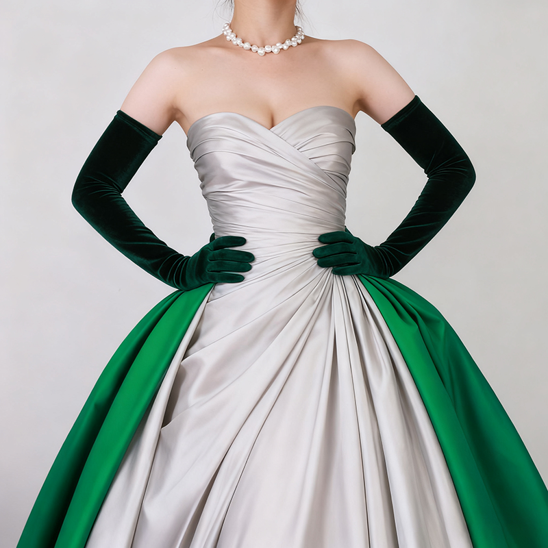 Women 65cm/53cm Velvet Long Gl - Women'S Fashion In The 1920S บทวิจารณ์และราคา