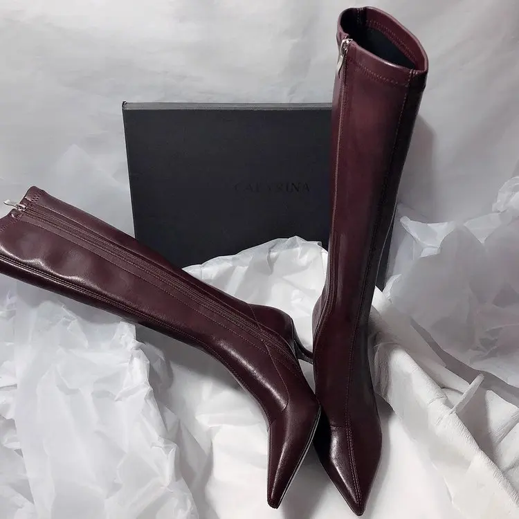 Designer Pointed Toe Women Str - Women'S Fashion Boots 2025 บทวิจารณ์และราคา