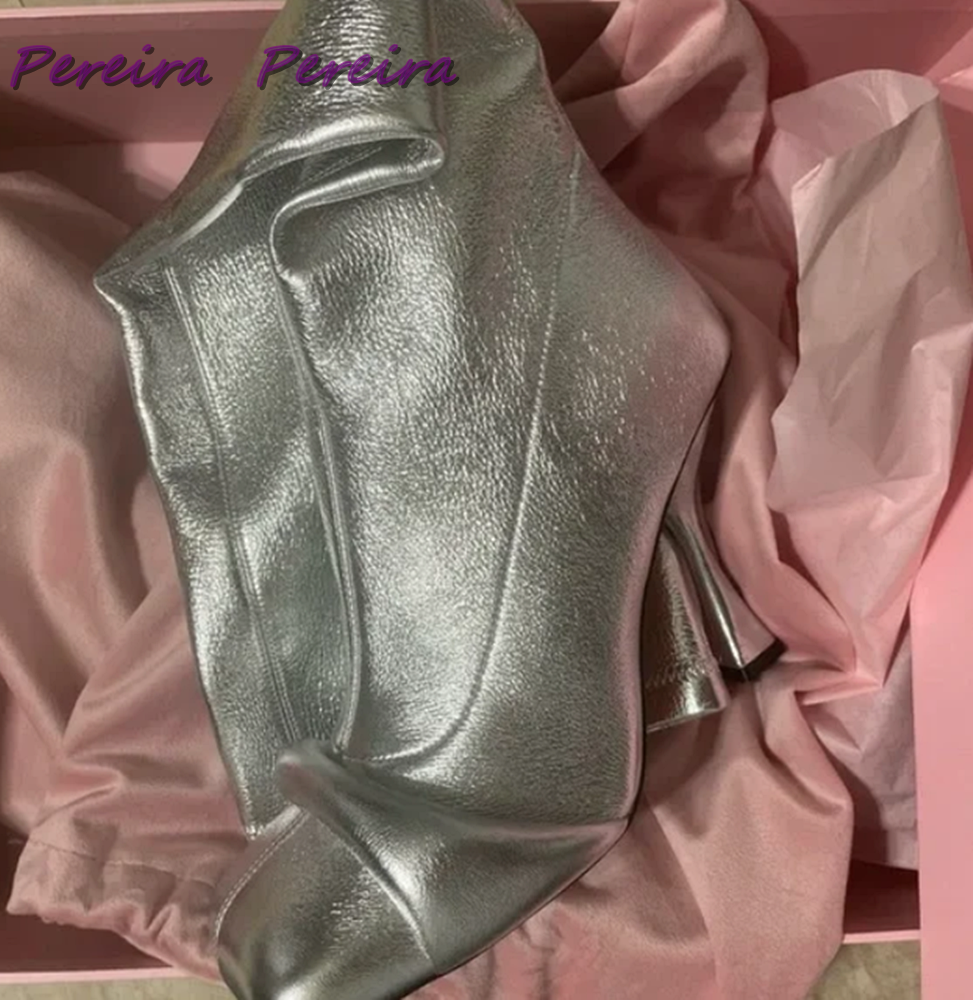 Solid Strange Style Knee-High  - Women'S Fashion Knee High Boots บทวิจารณ์และราคา