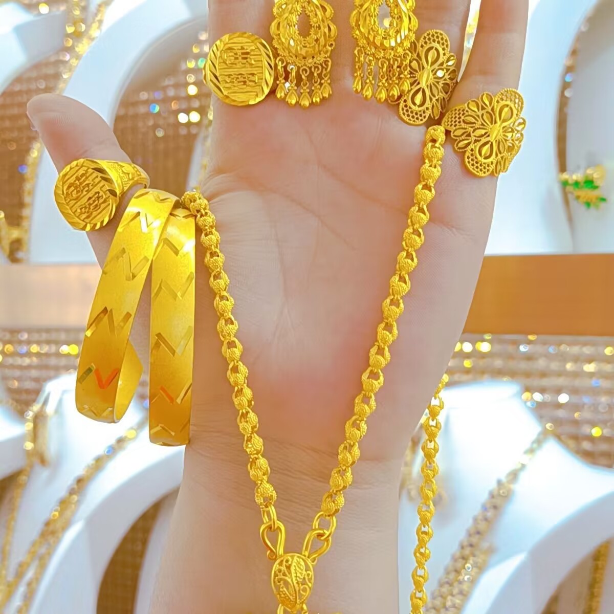 Popodion Women's Jewelry New 1 - Women'S Fashion Rings Gold บทวิจารณ์และราคา