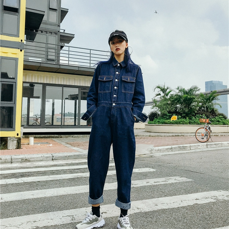 TIYIHAILEY Denim Jeans Jumpsui - Xl Women'S Fashion บทวิจารณ์และราคา