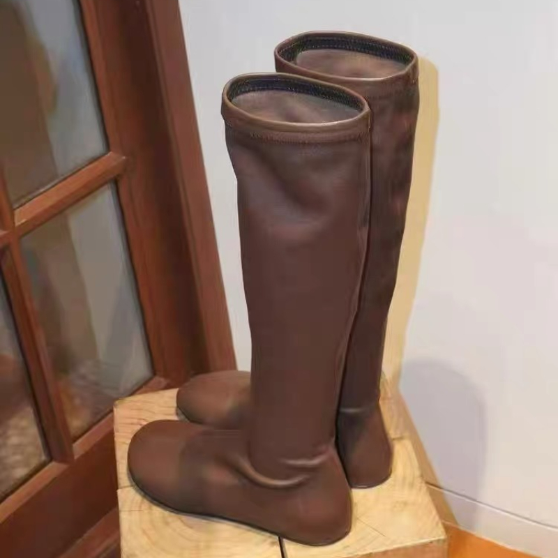 2025 New Women High Boots Flat - Women'S Fashion Boots 2025 บทวิจารณ์และราคา