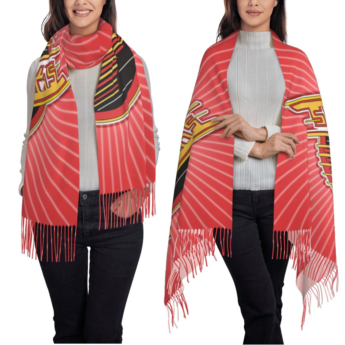Vancouver Hockey Canucks Scarf - Women'S Fashion Vancouver บทวิจารณ์และราคา