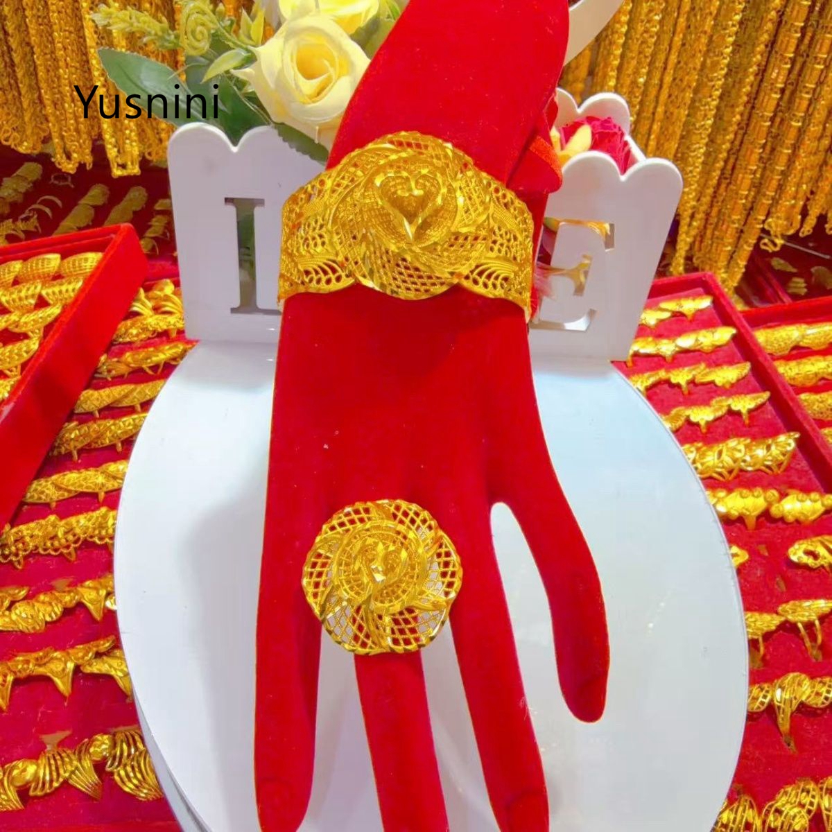 New Dubai Fashion 24K Gold Pla - Women'S Fashion Rings Gold บทวิจารณ์และราคา