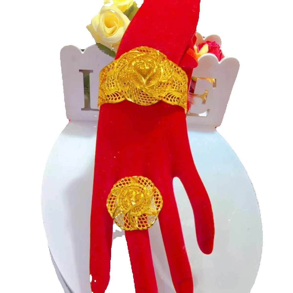 New Dubai Fashion 24K Gold Pla - Women'S Fashion Rings Gold บทวิจารณ์และราคา