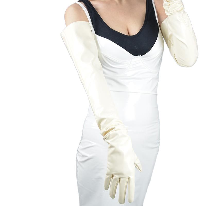 60cm Extra Long Patent Leather - Women Fashion Over 60 บทวิจารณ์และราคา
