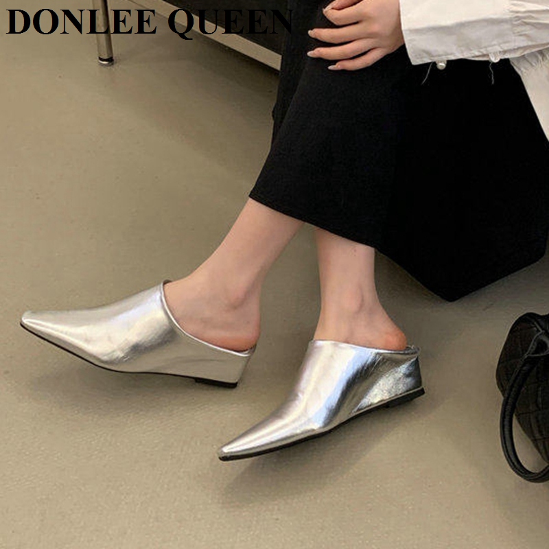 Women Fashion Close Toe Mule S - Women Queen Fashion บทวิจารณ์และราคา