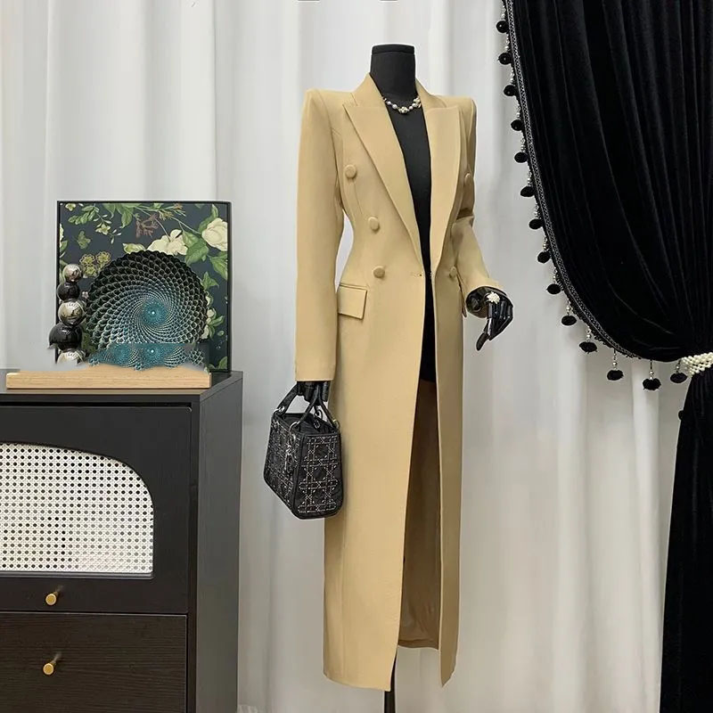 Spring Autumn Lapel Khaki Wome - Xl Women'S Fashion บทวิจารณ์และราคา