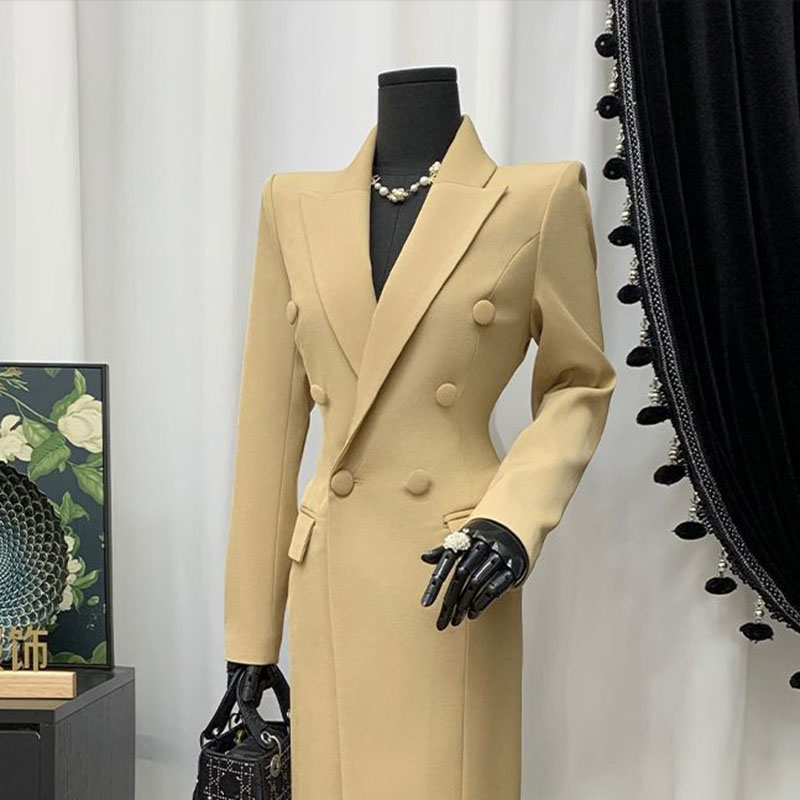 Spring Autumn Lapel Khaki Wome - Xl Women'S Fashion บทวิจารณ์และราคา