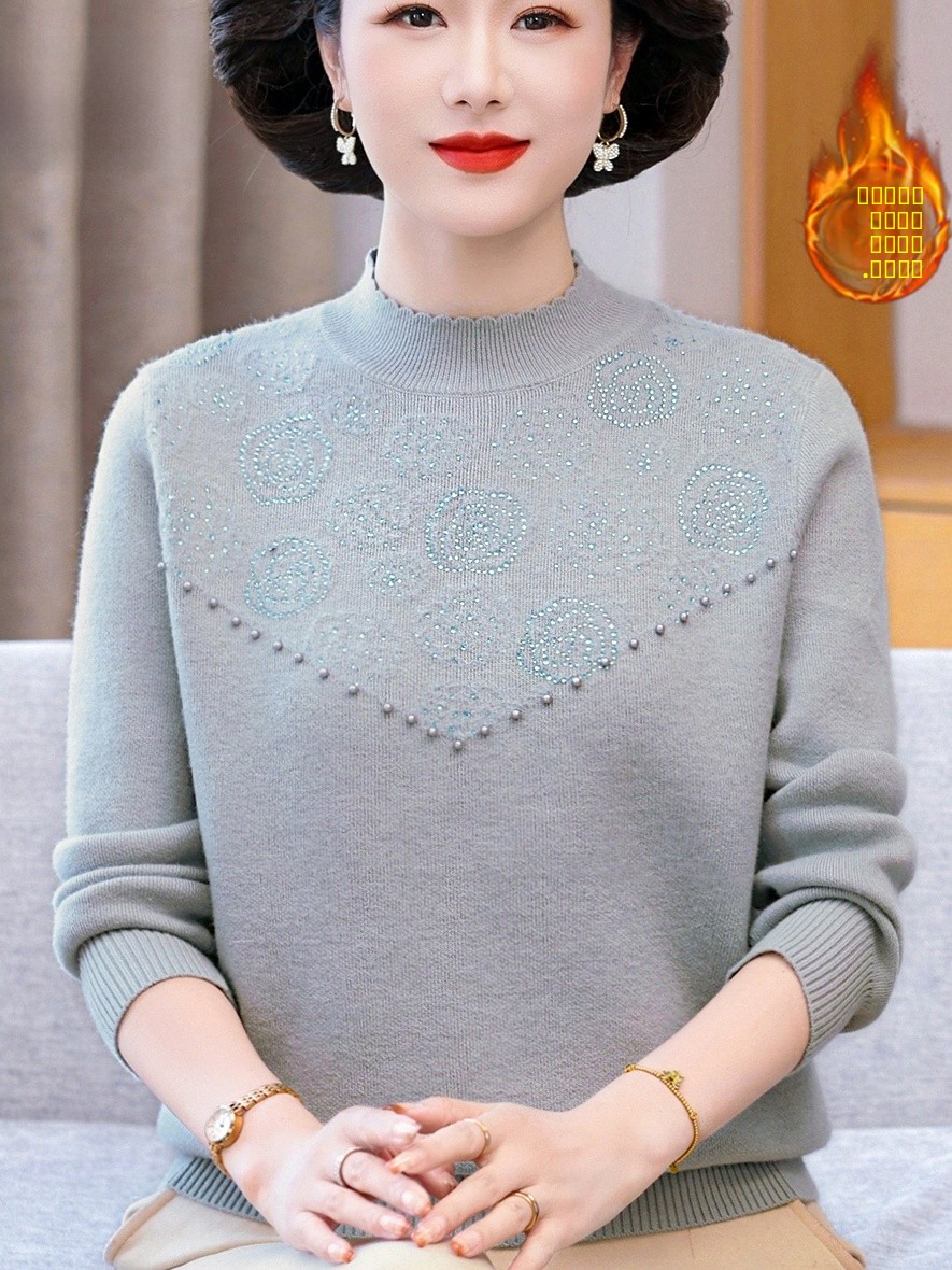 Thickened Fleece Warm Printed  - Women Fashion Over 60 บทวิจารณ์และราคา