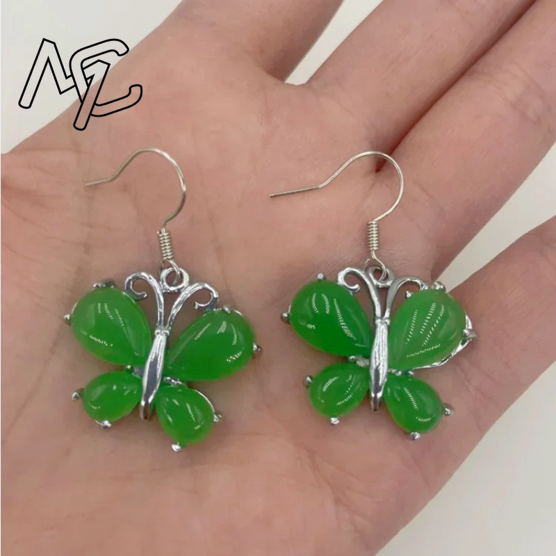 S925 Silver Green Jade Butterf - Women'S Fashion Jewellery บทวิจารณ์และราคา