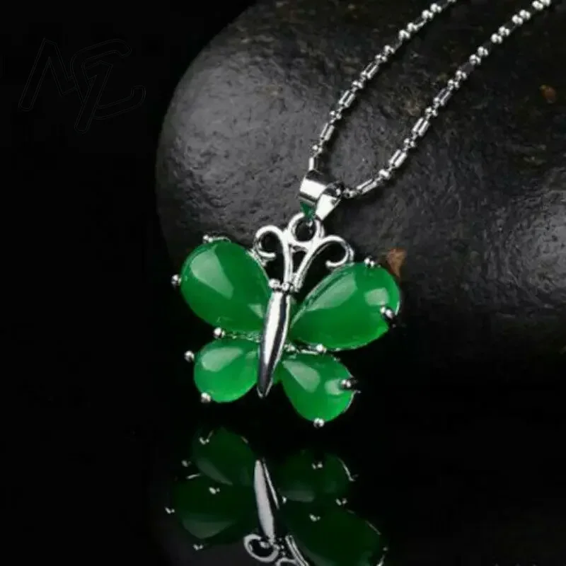 S925 Silver Green Jade Butterf - Women'S Fashion Jewellery บทวิจารณ์และราคา