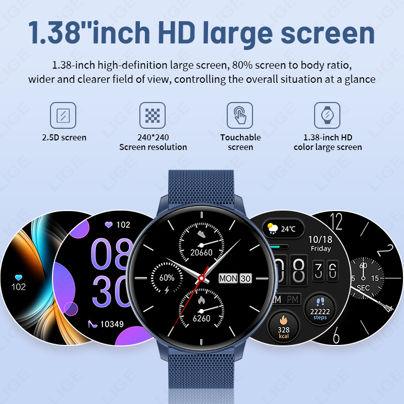 LIGE 2026 Smart Watch Man Woma - Women Fashion Week 2026 บทวิจารณ์และราคา