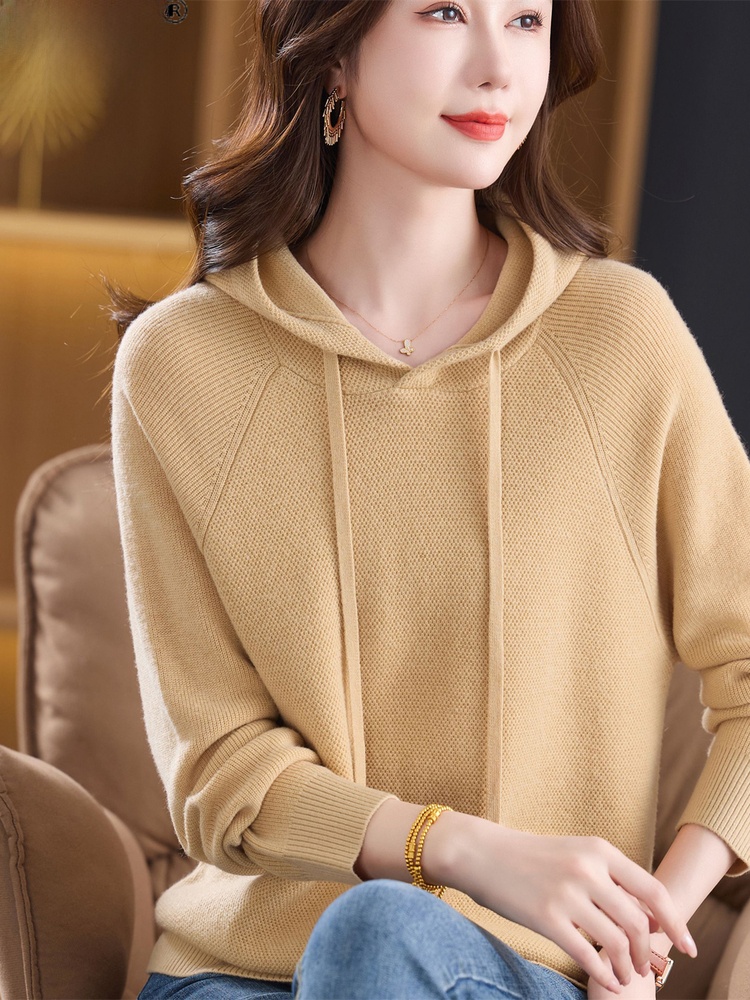 Loose Knitted 100 Pure Woolen  - Women Fashion Over 60 บทวิจารณ์และราคา