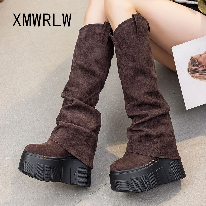 XMWRLW 2025 Autumn Winter Wome - Women'S Fashion Boots 2025 บทวิจารณ์และราคา